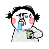 小美女加油微信表情包2