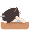 掏猫洞骑自行车的动漫表情5