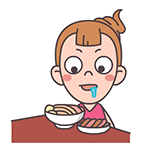 女孩喜欢发滑稽表情5