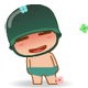 最火美女泡茶动态表情2