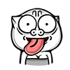 QQ白色颜文字表情4