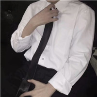 黑白色背影头像女生5