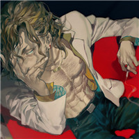 黑色漫画女戴眼镜头像图片5