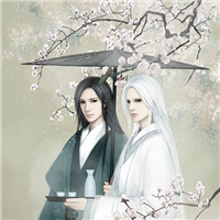 头像情侣带字一左一右黑白头像3