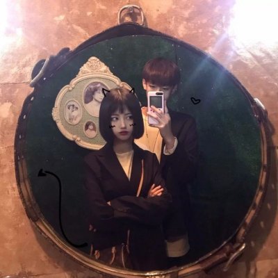 推荐8张两张的卡通头像图片6