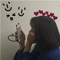带草帽的红美女头像1
