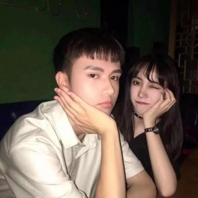 森系唯美意境动漫情侣头像1