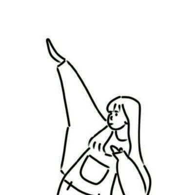 黑白头像女真人霸气3