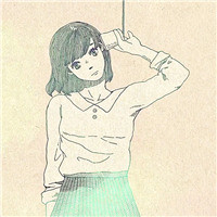 手绘唯美女头像1