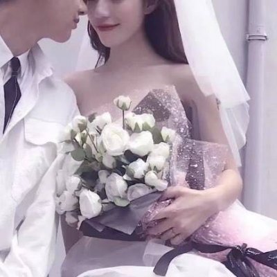 真人小孩子婚纱闺蜜头像7
