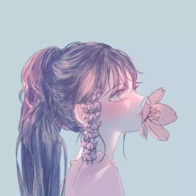 情侣头像抖音超火手里拿花7