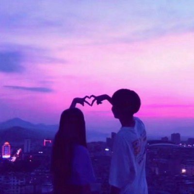 伤感双头像女生背影超拽萌2