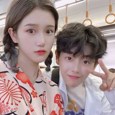 森系唯美意境动漫情侣头像8