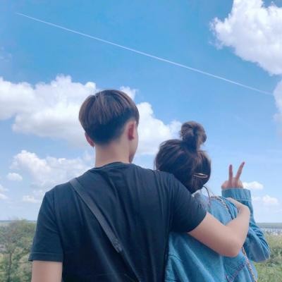 晚霞头像女背影4