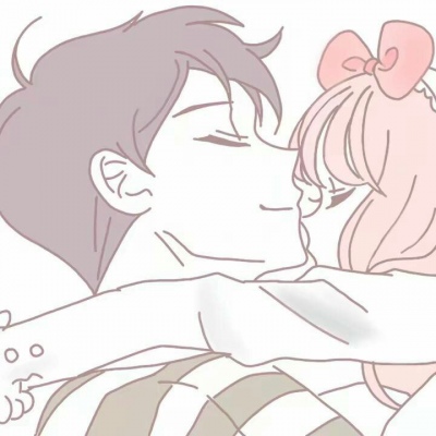 灰白情侣头像漫画8