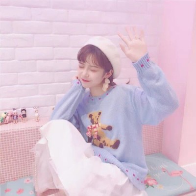 qq带字黑白女生头像可爱9