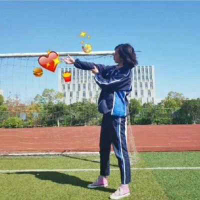 红底短发美女头像12