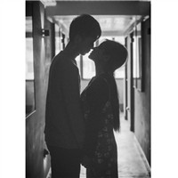 校园风黑色系列女头像8