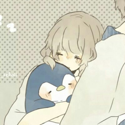 闺蜜头像水彩插画8