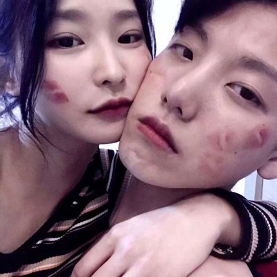 情侣头像女背头7