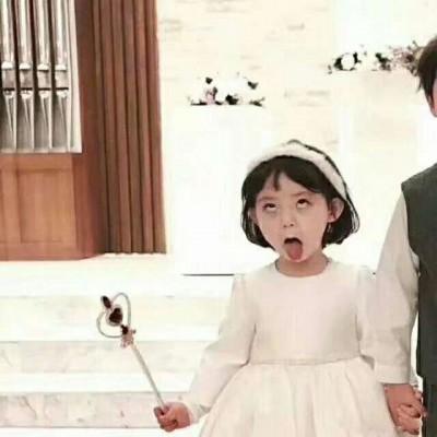 真人小孩子婚纱闺蜜头像3