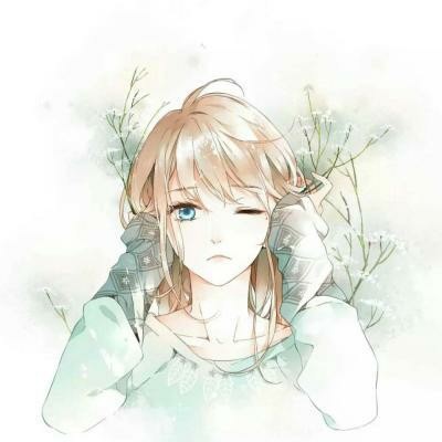 女漫画流泪头像1