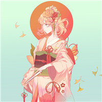 红色头发美女卡通头像图片11